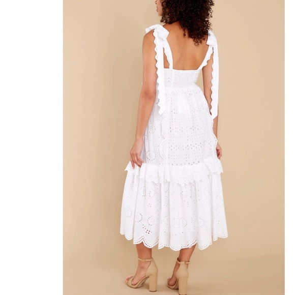 LoveShackFancy Antonella White Eyelet Dress NWT - Picture 7 of 16